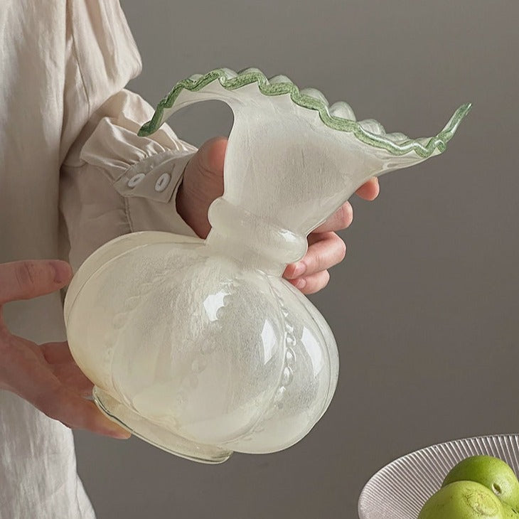 Elegant Jade Glass Flower Vase-1