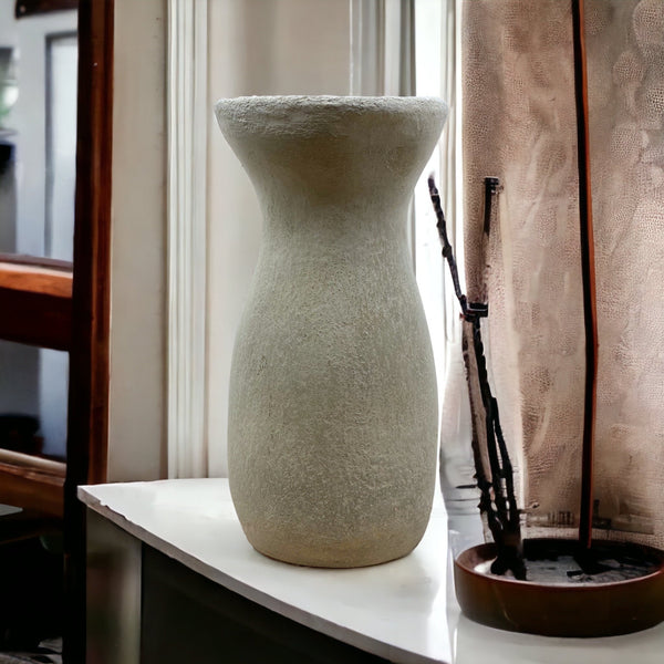 Cement Vase, Silhouette, Lightweight Concrete, Aircrete-5