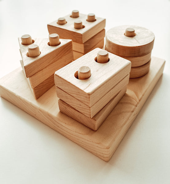 Wooden Sort & Stack Board-1