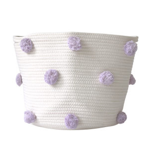 Lilac Pom Basket - Large-0