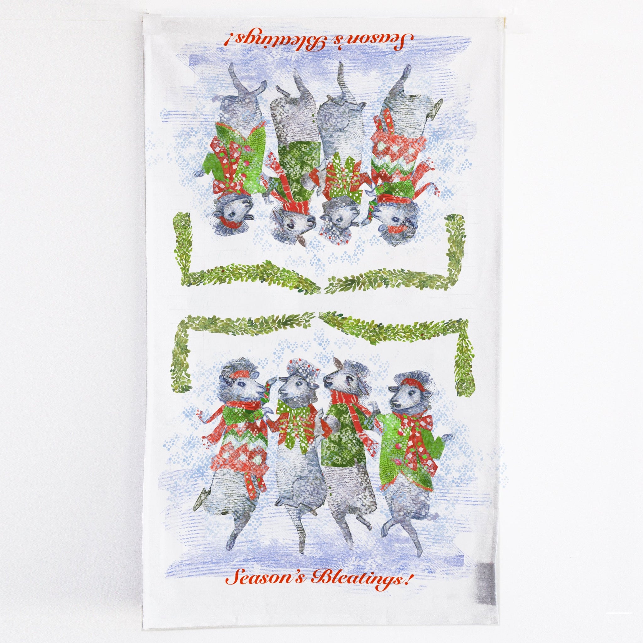 Season's Bleatings Tea Towel-0