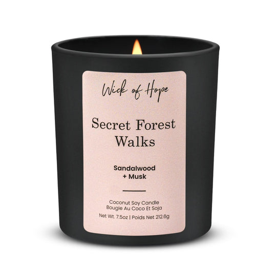 Secret Forest Walks Candle | Sandalwood + Musk