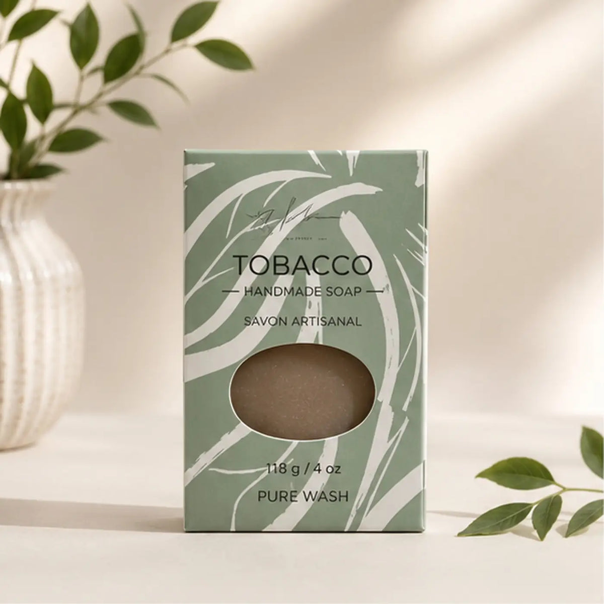 Tobacco leaf soap bar