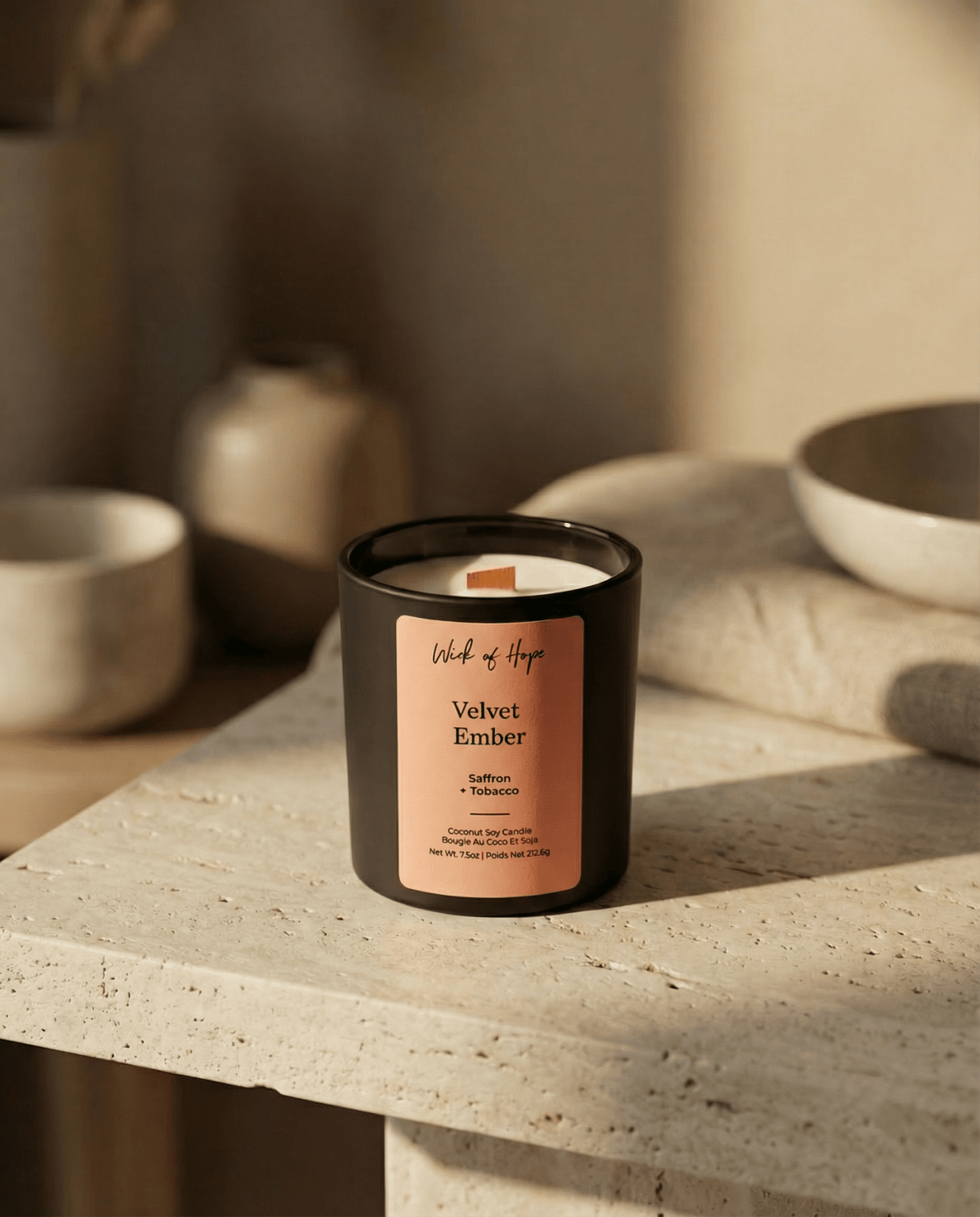 Velvet Ember Candle | Saffron + Tobacco