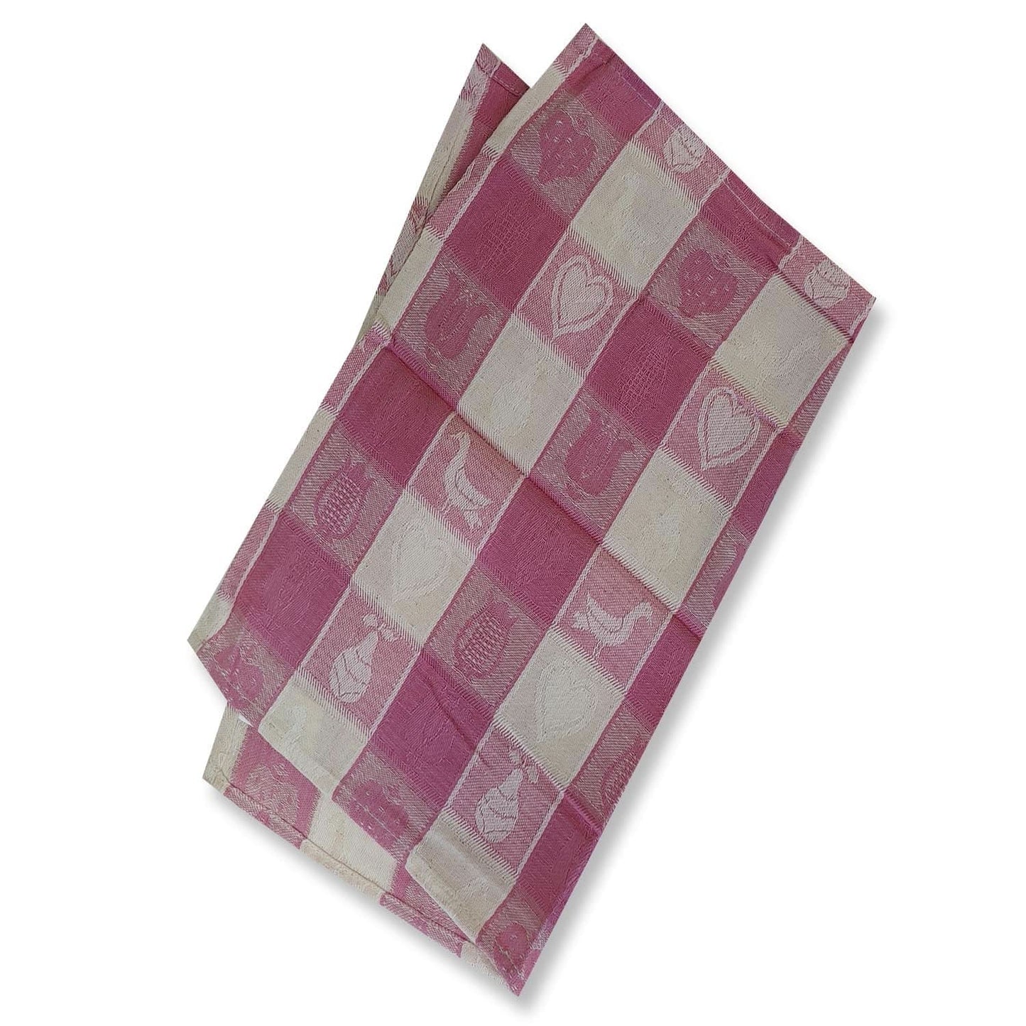 Lemon Tree Whimsical Pink Cloth Napkin - Set of 4