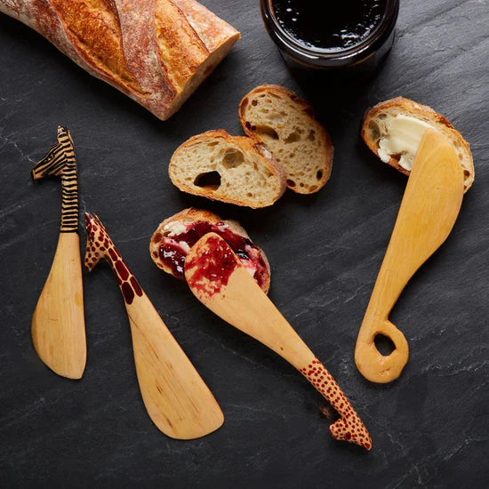 Wood Safari Animals Spreader Set