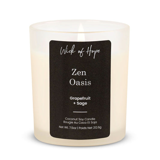 Zen Oasis Candle  | Grapefruit + Sage
