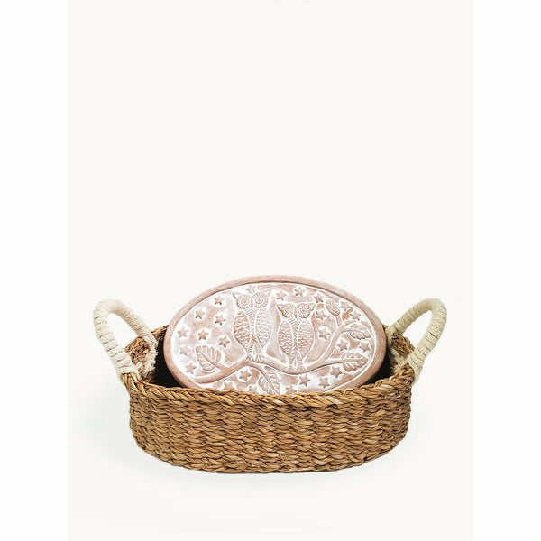 Bread Warmer & Basket - Owl Oval