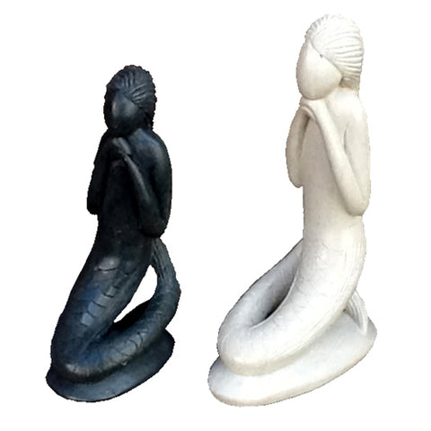 Soapstone Mermaid Sculptures-1
