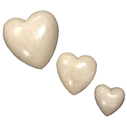 White Soapstone Heart-3