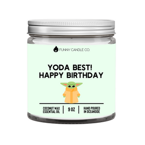 "Yoda Best! Happy Birthday" Coconut Wax Candle
