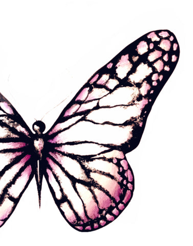 Light Pink Butterfly Art Print