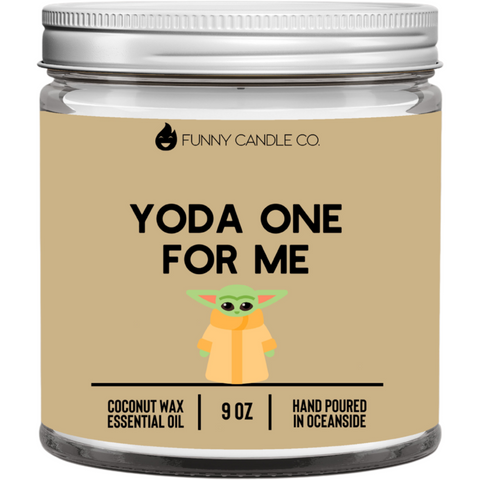 Bougie à la cire de noix de coco "Yoda One For Me"