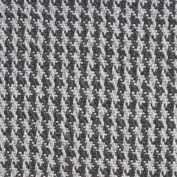 3' x 5' Grey Braided Wool Area Rug with Fringe-1