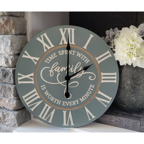Family Engraved Clock