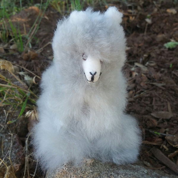 6" Standing Alpaca Fur Toy