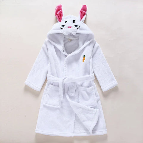 Baby bathrobe in soft and thick cotton-0