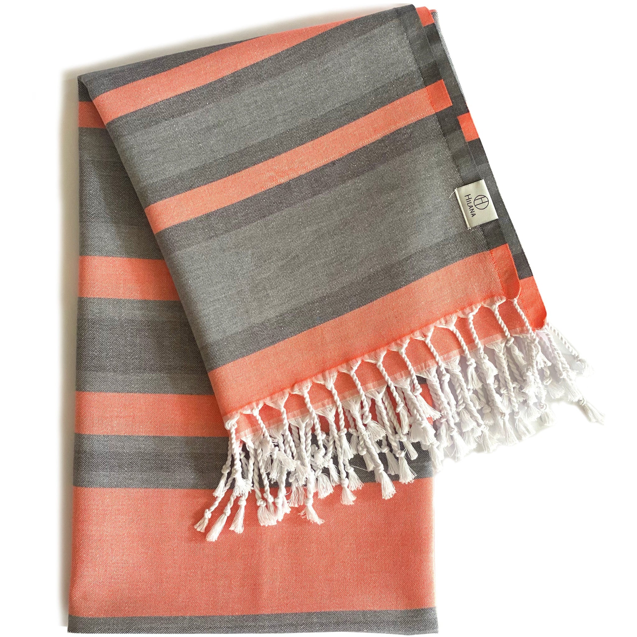 Samara Gray - Orange Turkish Towel