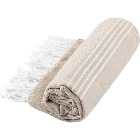 Pure Series Sustainable Turkish Towel - Beige