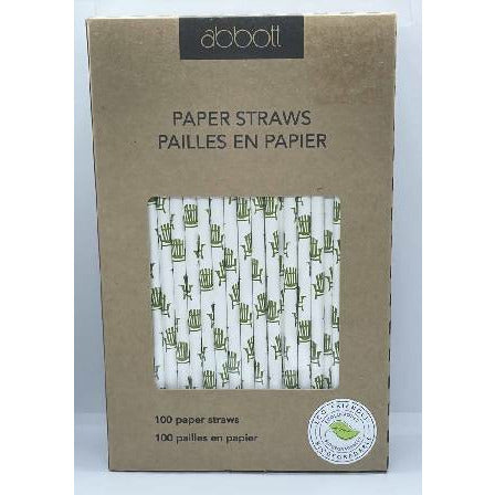 Pajitas de papel de bambú