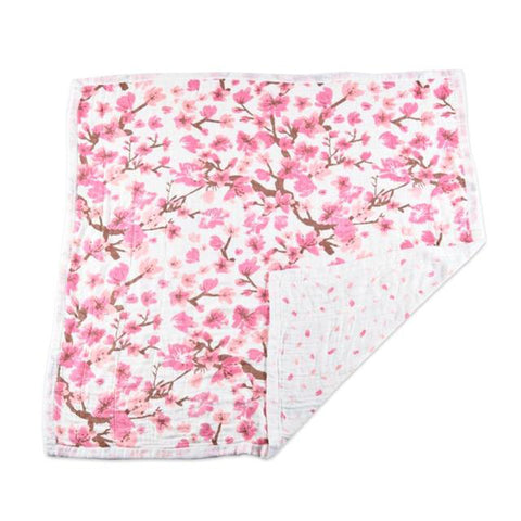 Cherry Blossom Bamboo Muslin Blanket- Kids