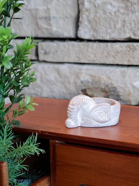Terracotta Tea Light Candle Holder - Elephant