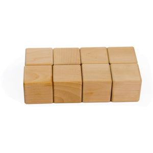 8 Wooden Cubes