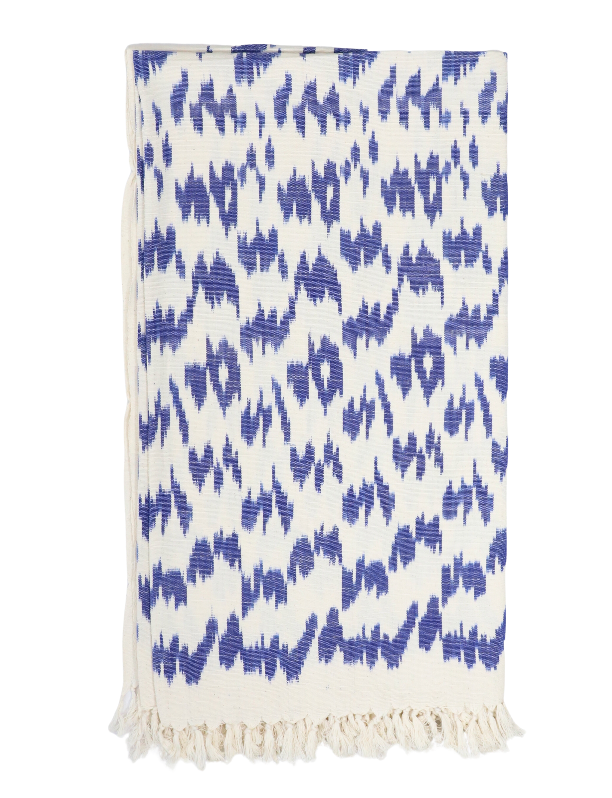 Throw Blanket in Blue Ikat