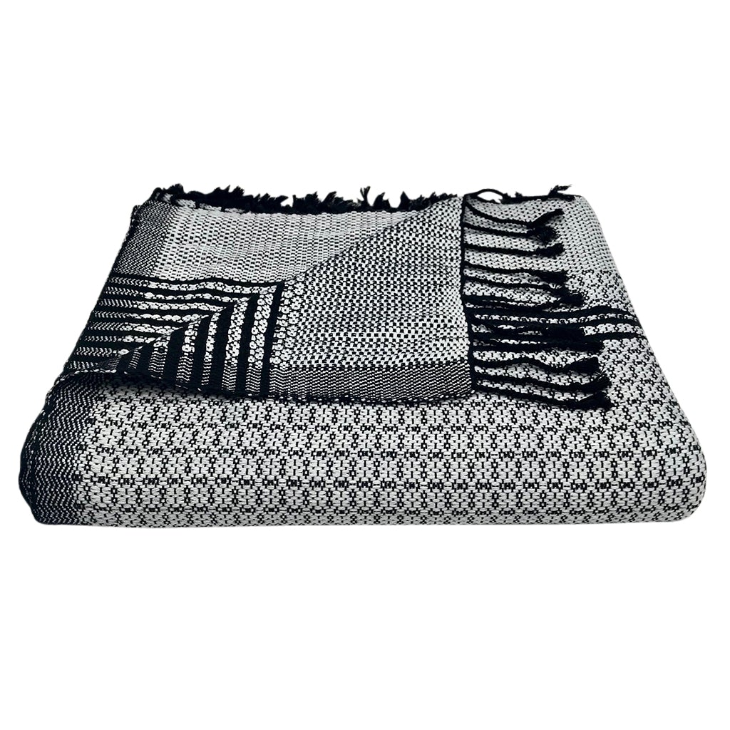 Silver Cambodia Tapestry Throw