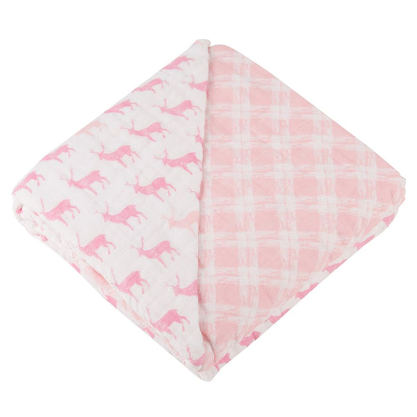 Pink Deer Blanket