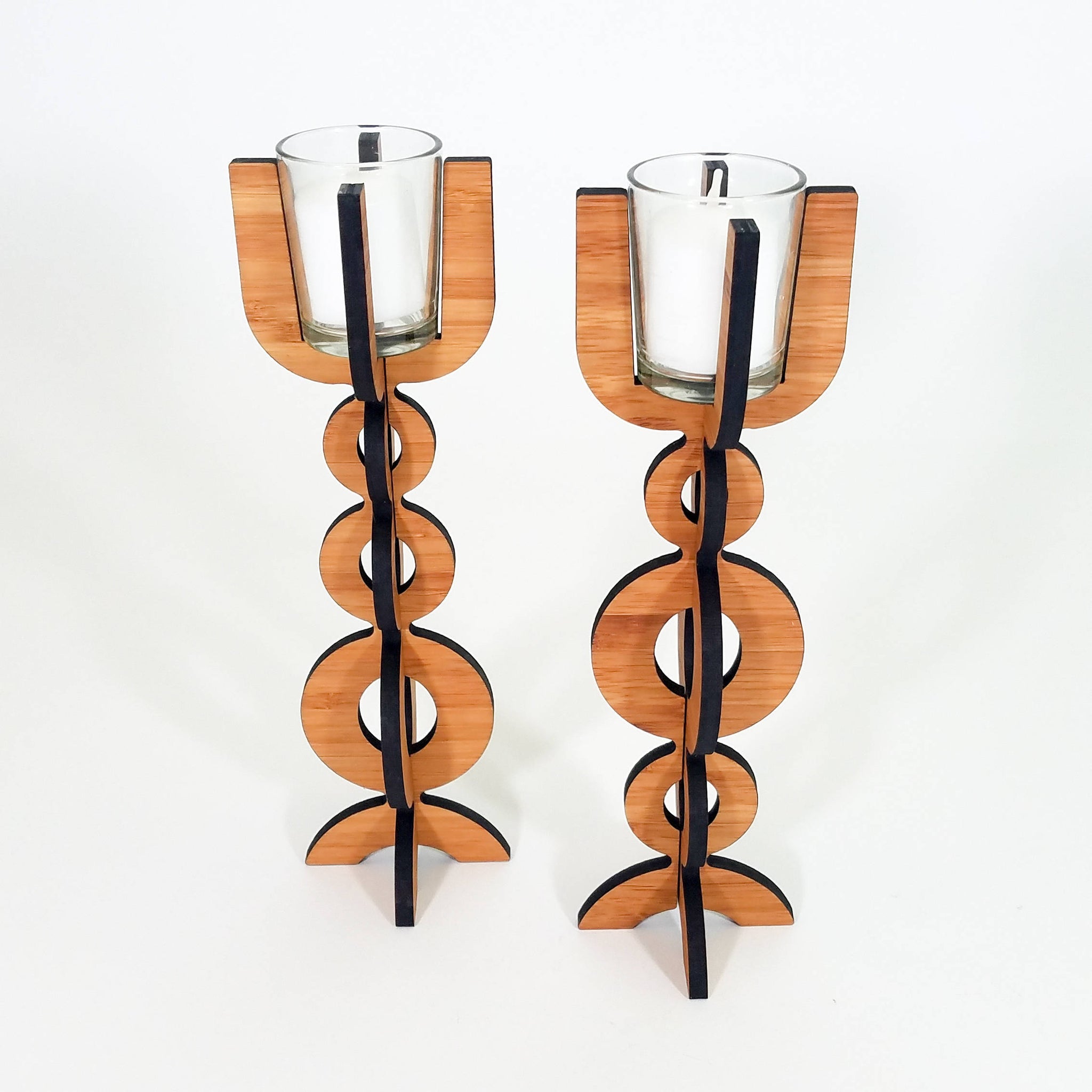 Bubble Votive Candlestick in Sustainable Bamboo