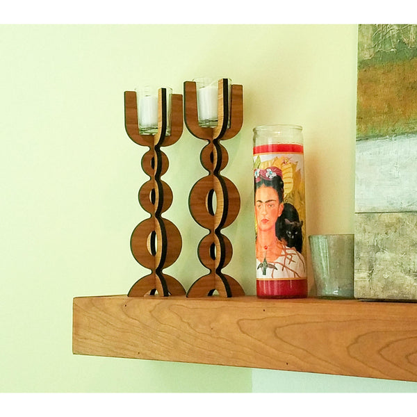 Bubble Votive Candlestick in Sustainable Bamboo