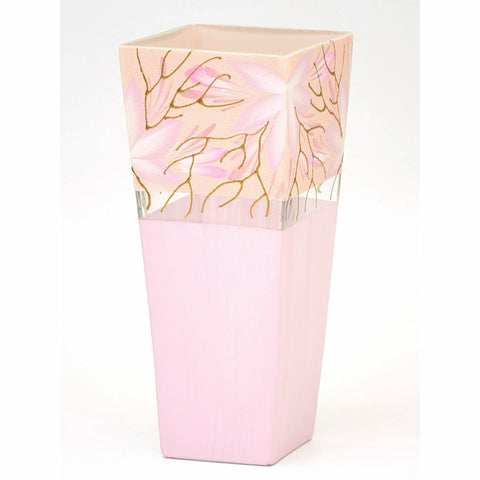 Glass Trapeze Vase 10"