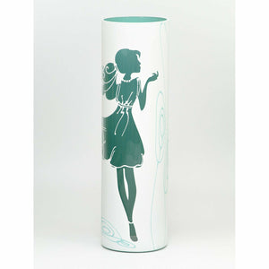 Fashion Girl  Art Decorated Glass Vase 16"