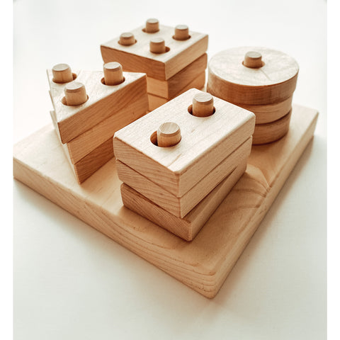 Wooden Sort & Stack Board