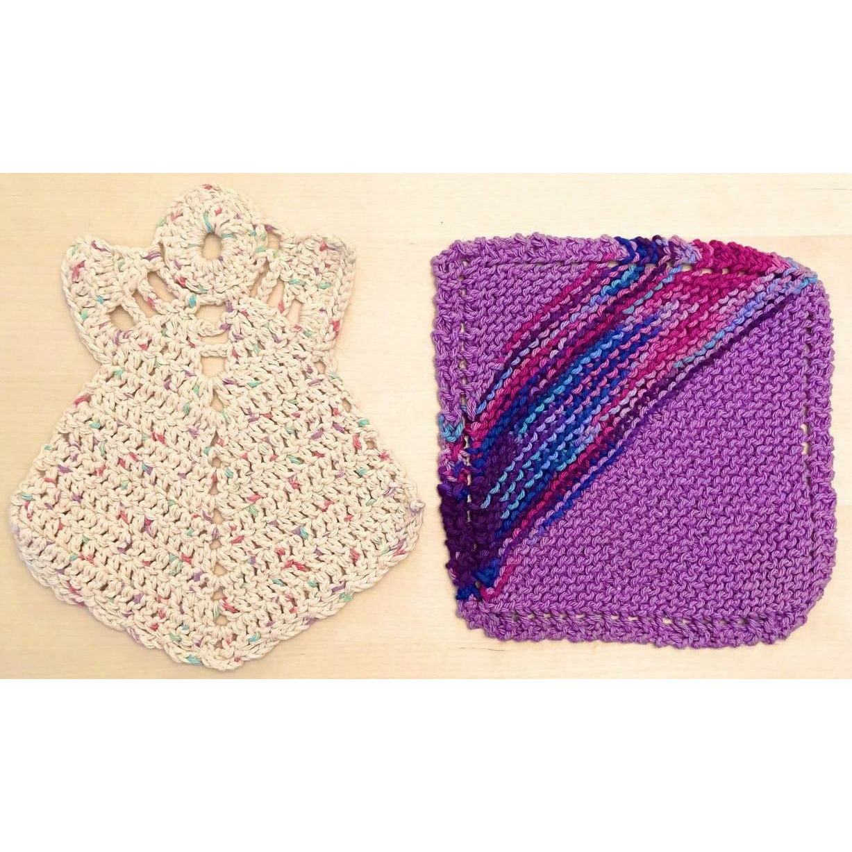 Juego de paños de cocina de ángel navideño